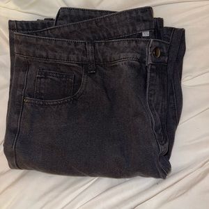 Black Bellbottom Denim